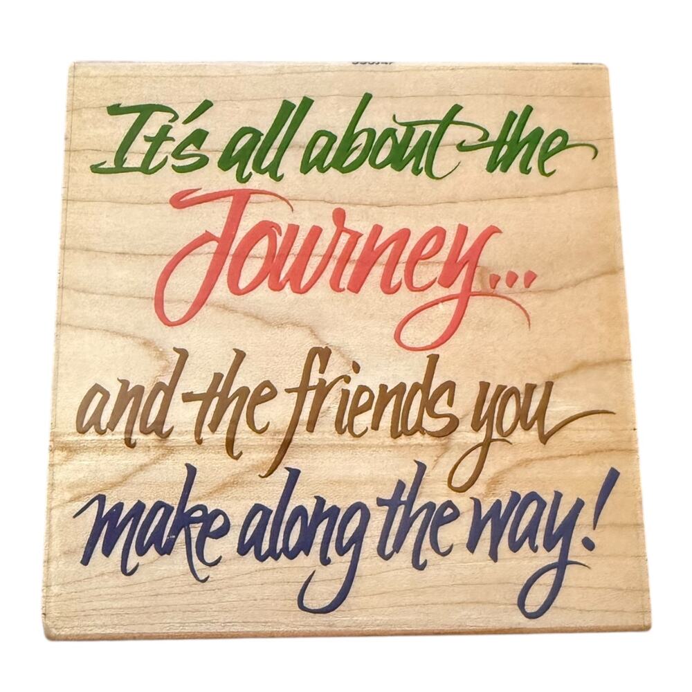 All Night Media It's All About The Journey 550J47 Rubber Stamp